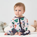 pureborn Baby Infant Boys Girls Sleeper Snug Fit Viscose from Bamboo Pajamas - Image 2