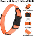 lynxking Dog Collar Soft Padded Breathable Cotton Solid Color Strong Adjustable - Image 2