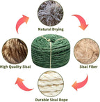 Green Sisal Rope 1/4 Inch by 65-Feet - Image 4