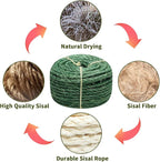 Green Sisal Rope 1/4 Inch by 49-Feet - Image 4