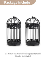 NUPTIO Black Decorative Bird Cage: Birdcage Hanging Lantern - Image 7