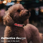 Reflective Dog Collar for Medium Dogs, Cute Boho Adjustable Heavy-Duty Nylon - Image 3