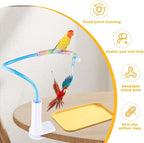Bird Perch Stand, Bendable Desktop Parrot Training Stand - Image 3