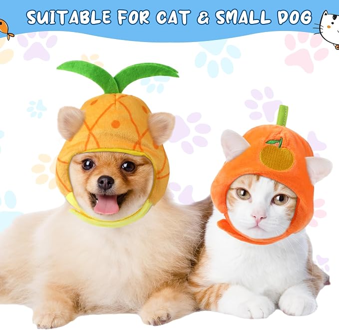 Weewooday 5 Pcs Cat Adorable Costume Bunny Hat - Image 7
