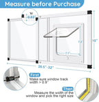 Sliding Cat Door for Window, Fits 28.5"-32" Width Window, 2-Min Install | - Image 4