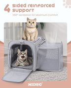 MIDOG Cat Carrier Soft for Small to Medium-Sized Cats, TSA Airline Approved - Image 8