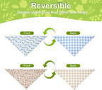 Spring Dog Bandanas Small 2PCS, 4 Pattern Summer Floral Scarf - Image 6