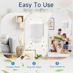 Plug In Negative Ion Air Purifier – 4 Pack Quiet Three-speed Adjustment Air - Image 6