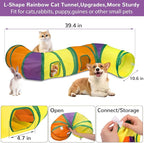 Retro Shaw 33Pcs Cat Toys with Tunnels, Interactive Kitten Toys - Image 3
