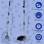Pooper Scooper for Dogs, Dog Pooper Scooper Long Handle, Height Adjustable Pet - Image 2