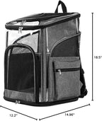 Cat Carrier Backpack for Small Medium Cats Dogs Backpack Puppies up to 26 Lbs - Image 7