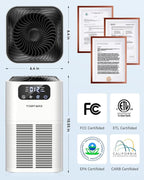 Air Purifiers for Home Large Room up to 1076 Sq Ft, H13 True HEPA Filter Air - Image 2
