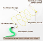 Interactive Cat Toys, 1 Interactive Wand, 8 Assorted Teaser Refills and 3 - Image 6