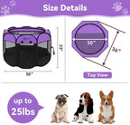 Dog Playpen, Puppy Pet Playpen, Dog Crate Tent Cage Indoor/Outdoor, Portable - Image 6