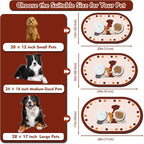 Dog Feeding Mat 24''x16'', Absorbent Pet Food Mat, No Stains Quick Dry Pet - Image 3