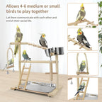 Bird Playground, Playstand for Parrot Cage Accessories - Image 2