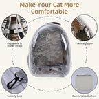 Cat Backpack Carrier Back Expandable Bubble Pet Carrier Backpack - Image 4