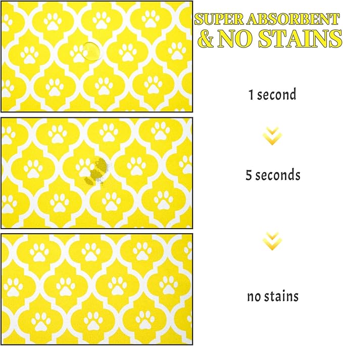 Dog Food Mat 12X20 Inch Pet Feeding Absorbent Mats - Image 3
