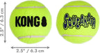 KONG Air Dog SqueakAir Dog Toy Tennis Balls - Image 2