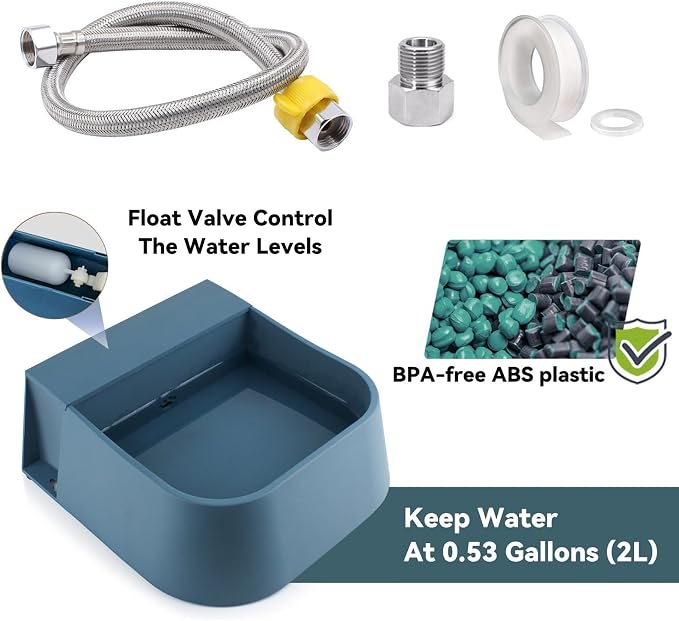 PETLESO Dog Water Bowl Dispenser, Automatic Water Dispenser - Image 4