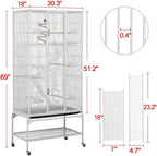 Yaheetech 69-Inch Extra Large Wrought Animal Cage Metal 3 Levels Small Animal - Image 2