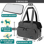 PetAmi Small Dog Purse Carrier, Soft-Sided Pet Carrier Bag - Image 2