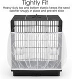 Bird Cage Seed Catcher, Universal Adjustable Birds Cages Cover Net Liner - Image 7