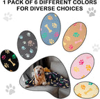 Dono 1 Pack 6 Blankets for Dogs, Soft Fluffy Paw Print Pattern Fleece Pet - Image 3
