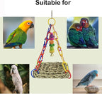 Bird Seagrass Mat, Natural Sea-Weed Woven Parrot Hammock Swing Mats Birds - Image 7