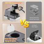 135° Flip-Top Stainless Steel Litter Box - Image 3