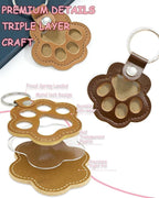 Paw Dog Hair Keychain - Image 2