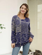 YESNO Women Christmas Sweater Graphic Printed Oversized Pullover Sweaters - Image 2