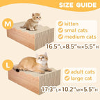 Cat Scratch Pad, 3 Packs Corrugated Cardboards Cat Scratcher Pads - Image 2