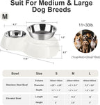Double Dog Bowls Set – Non-Slip Pet Food & Water Dishes - Image 2