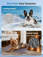 Dog Cooling Mat, Reversible Cool & Warm Pet Orthopedic Pad, Thick Mat - Image 2