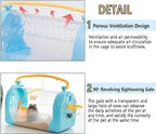 kathson Portable Hamster Cage Dwarf Hamster Carry Travel Cage - Image 3