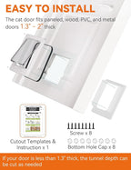 LIBBEPET Cat Door Interior Door, Indoor Cat Doors, Medium Pet Doors - Image 6