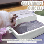 Small Litter Box, Plastic Kitten Litter Box, 13.9 x 9.8 x 3 Inch Open Litter Box - Image 4