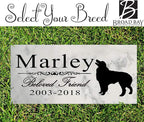 Broad Bay Dog Memorial Stone Personalized Marker Outdoor Garden Choose Your - Image 2
