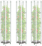 3 Pcs Round Tomato Cage Bird Netting Plant Cover, Trellis Plants by HFYZZ