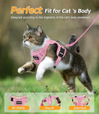 Halypet Cat Harness and Leash Set Escape Proof Adjustable Cat Leash Comfortable - Image 6