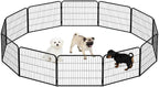 BestPet Dog Playpen 24 Inch 12 Panels Heavy Duty Metal Pet Exercise Pen Without by BestPet