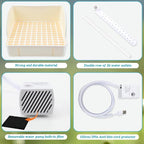 Automatic Bird Bath with Pump, Parrot Bathtub with Anti-Bite Cord Protector - Image 4