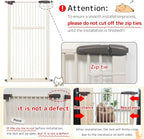Lumizone Extra Tall Pet Gate 55.12" High Pressure Mounted 50.79"-55.11" Extra - Image 9