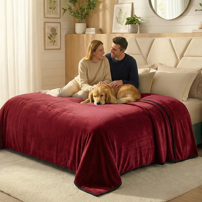 Paw Buddies Waterproof Blanket 80"x90" – Reversible Microfleece Throw - Image 9