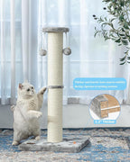 Kilodor 34Inch Tall Cat Scratching Post, 4.3Inch Diameter Large Sisal Cat - Image 6