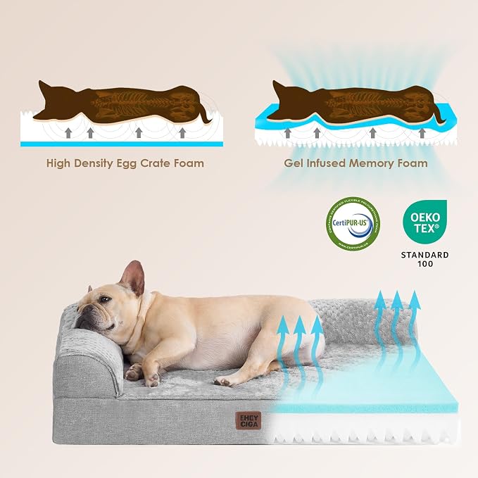 EHEYCIGA XL Dog Bed Memory Foam - Image 4