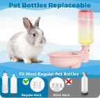 VANNON 16oz Pet Water Bottle, Gravity Dog Water Bowl Dispenser - Image 2