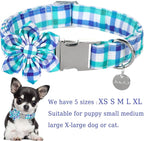 Dog Collar with Flower, Comfortable Durable Cotton Flower Collar - Image 2