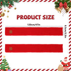 BWOGUE 2-Piece Knitted Dog Christmas Scarf & Bandana - Image 2